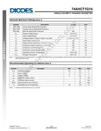 74AHCT1G14W5-7 Datasheet Page 3