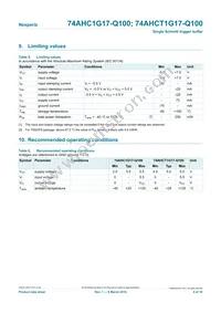 74AHCT1G17GW-Q100H Datasheet Page 4