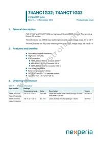 74AHCT1G32GV Datasheet Cover