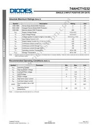 74AHCT1G32W5-7 Datasheet Page 3