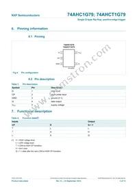 74AHCT1G79GW Datasheet Page 4