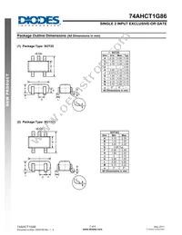 74AHCT1G86W5-7 Datasheet Page 7