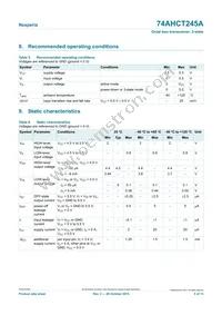 74AHCT245APWJ Datasheet Page 5