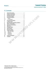 74AHCT245APWJ Datasheet Page 13