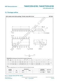 74AHCT259PW-Q100J Datasheet Page 14