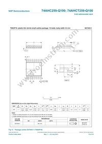 74AHCT259PW-Q100J Datasheet Page 15