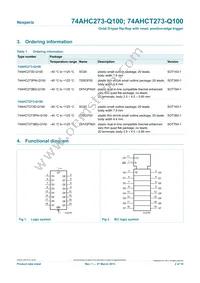 74AHCT273D-Q100J Datasheet Page 2