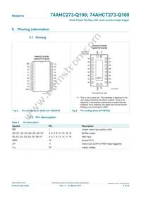 74AHCT273D-Q100J Datasheet Page 4