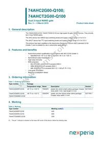 74AHCT2G00DP-Q100H Datasheet Cover