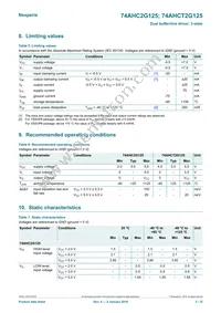 74AHCT2G125GD Datasheet Page 3