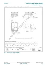 74AHCT2G125GD Datasheet Page 9
