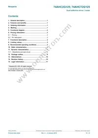 74AHCT2G125GD Datasheet Page 12