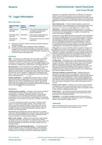 74AHCT2G32GD-Q100H Datasheet Page 10