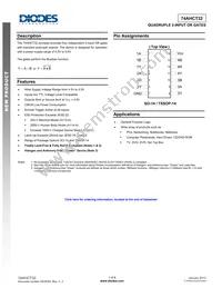 74AHCT32S14-13 Datasheet Cover