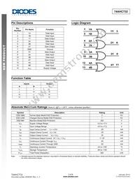 74AHCT32S14-13 Datasheet Page 2