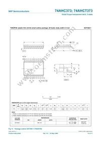 74AHCT373PW Datasheet Page 15