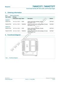 74AHCT377PW Datasheet Page 2