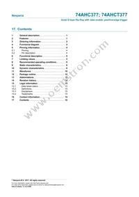 74AHCT377PW Datasheet Page 16