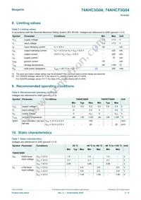 74AHCT3G04DP Datasheet Page 3
