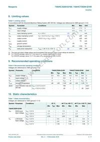 74AHCT3G04DP-Q100H Datasheet Page 3