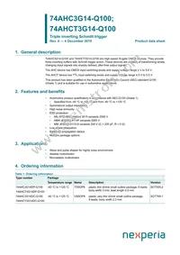 74AHCT3G14DP-Q100H Datasheet Cover