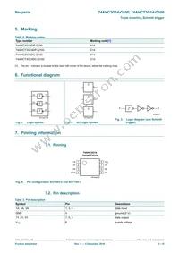 74AHCT3G14DP-Q100H Datasheet Page 2