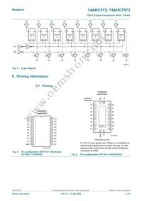 74AHCT573D Datasheet Page 3