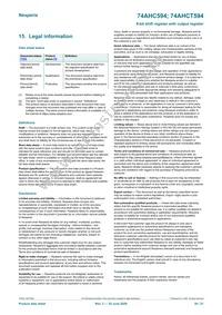 74AHCT594DB Datasheet Page 20