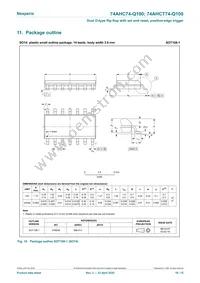 74AHCT74BQ-Q100X Datasheet Page 10