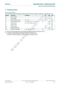 74AHCT86BQ-Q100X Datasheet Page 4