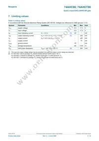 74AHCT86PW Datasheet Page 4