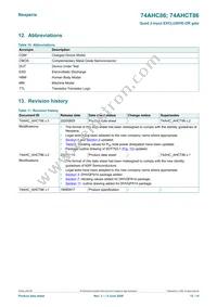 74AHCT86PW Datasheet Page 12