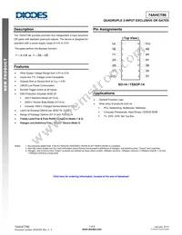 74AHCT86S14-13 Datasheet Cover