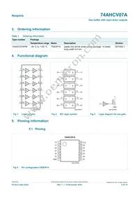 74AHCV07APWJ Datasheet Page 2