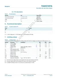 74AHCV07APWJ Datasheet Page 3