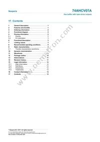 74AHCV07APWJ Datasheet Page 14