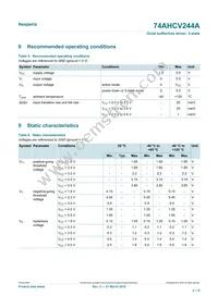 74AHCV244APWJ Datasheet Page 4