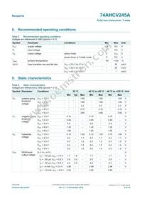 74AHCV245APWJ Datasheet Page 5