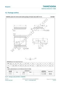 74AHCV245APWJ Datasheet Page 12