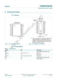74AHCV541APWJ Datasheet Page 3