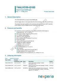 74ALVC00BQ-Q100X Datasheet Cover