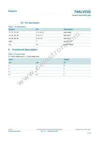 74ALVC02D Datasheet Page 3