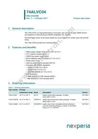 74ALVC04PW Datasheet Cover