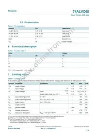 74ALVC08PW Datasheet Page 3