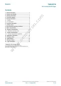 74ALVC14BQ Datasheet Page 16