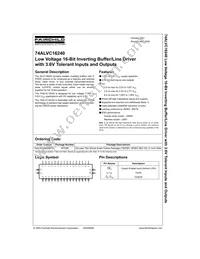 74ALVC16240MTDX Datasheet Cover