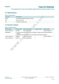 74ALVC162834ADGG Datasheet Page 12