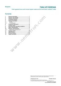 74ALVC162834ADGG Datasheet Page 15