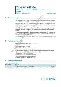 74ALVC162835ADGG Datasheet Cover