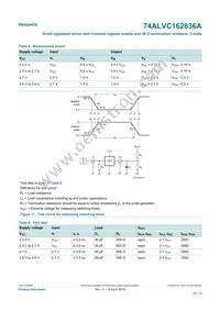 74ALVC162836ADGG Datasheet Page 10